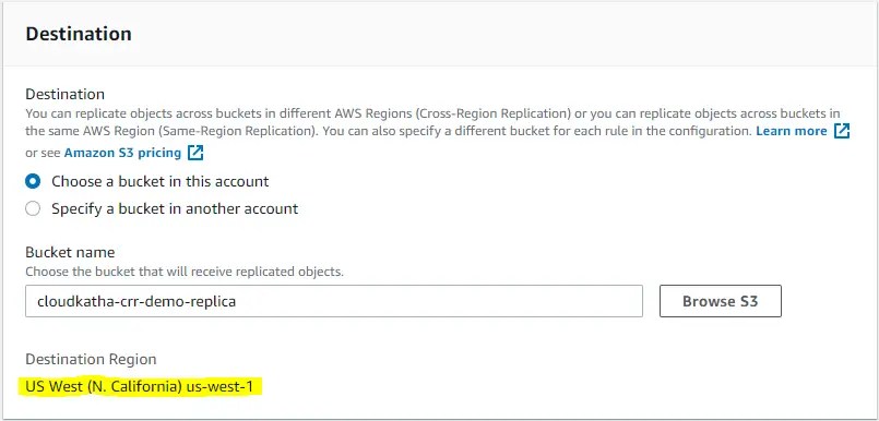 How to Enable Cross Region Replication on Amazon S3 Bucket 12