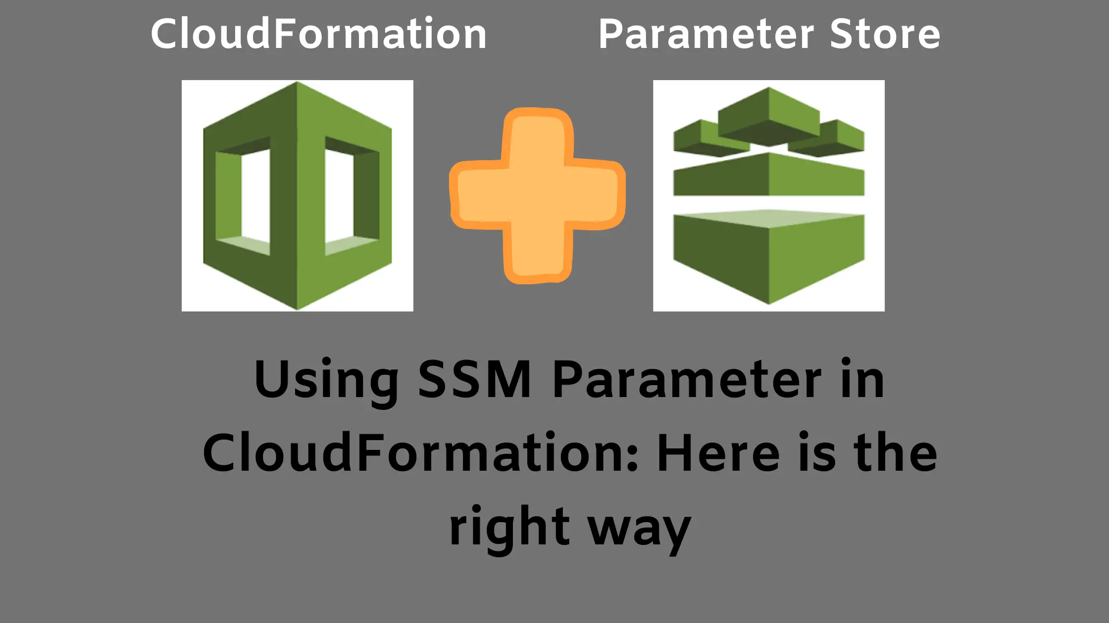 using ssm parameter in cloudformation