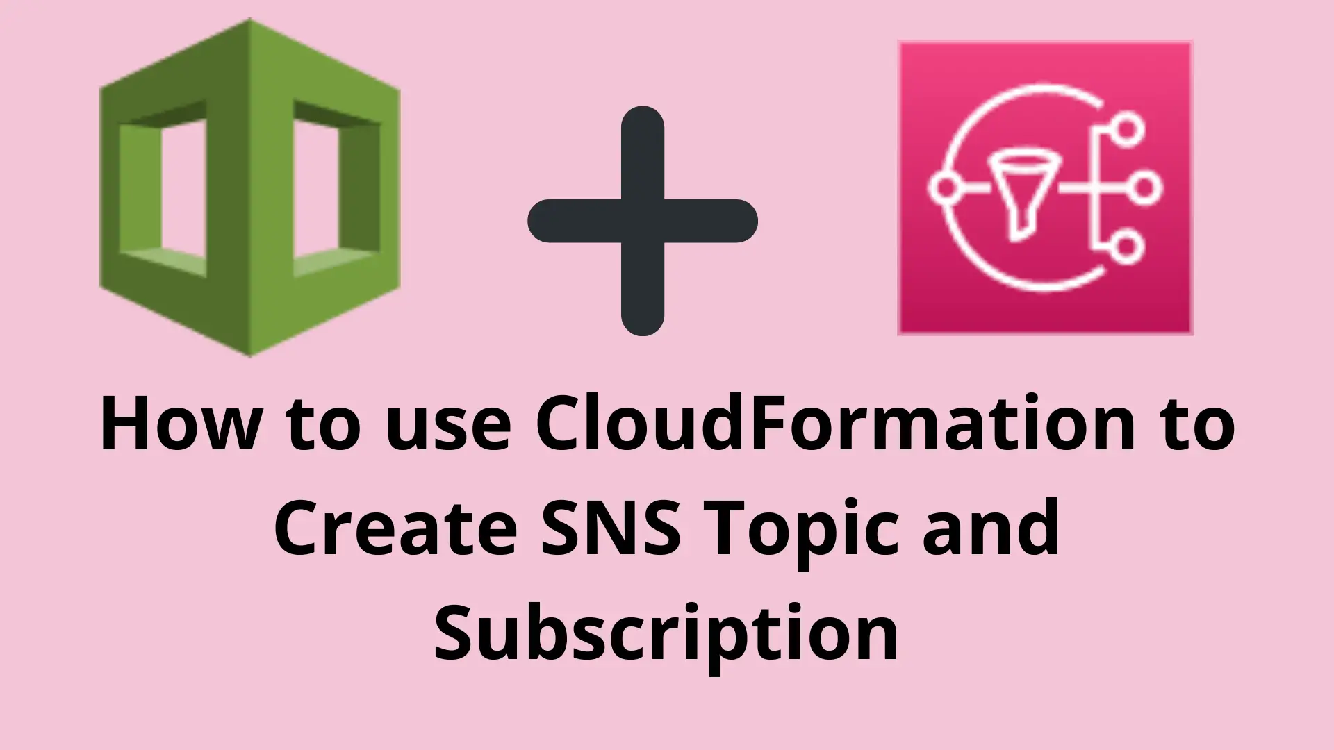 How to use CloudFormation to Create SNS Topic and Subscription