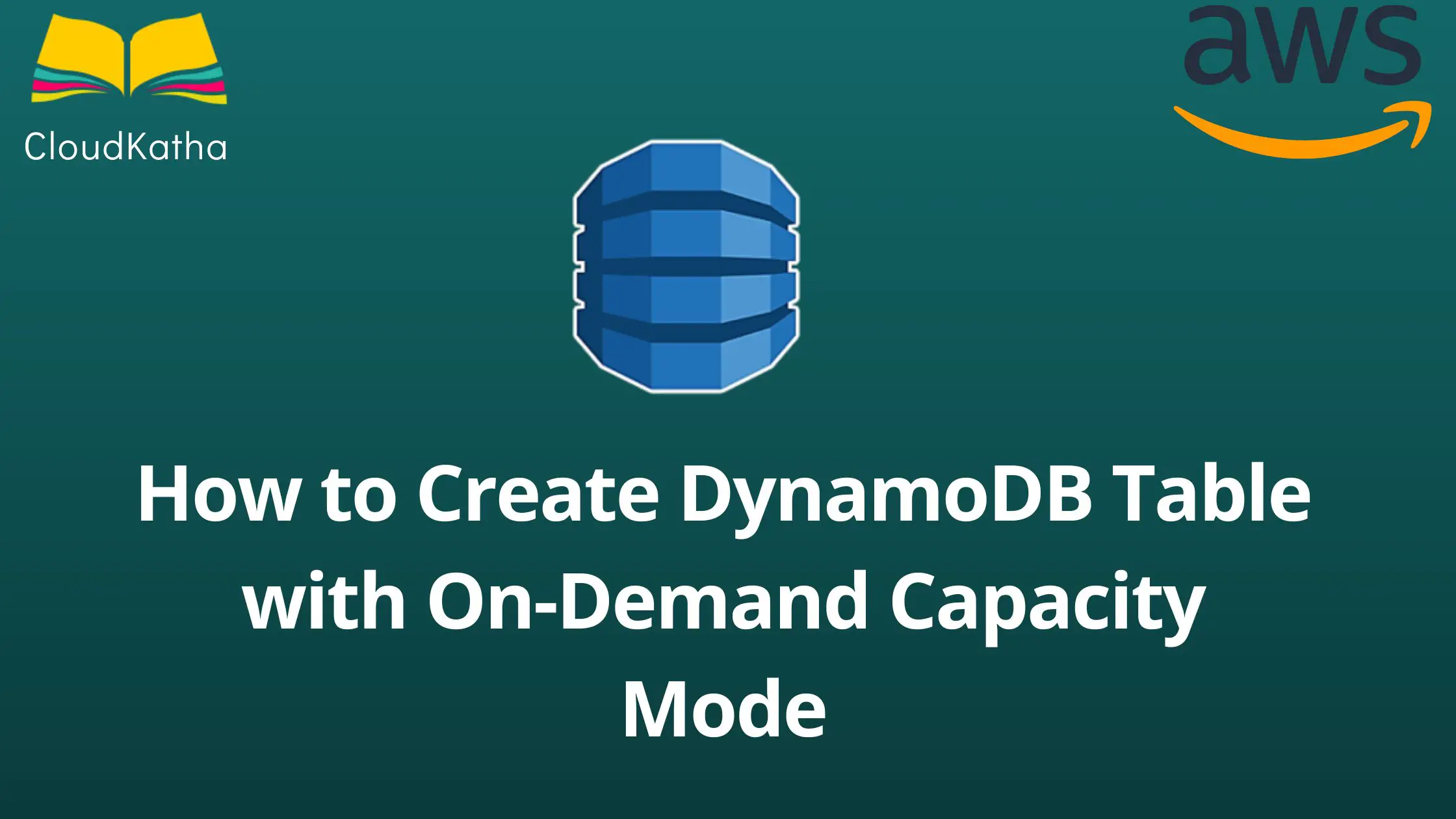How to create DynamoDB table with on-demand Capacity mode