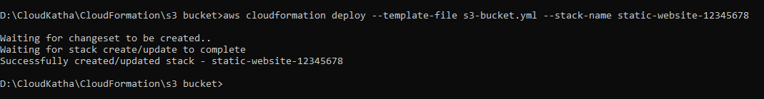 How To Deploy CloudFormation Template Using AWS CLI - CloudKatha